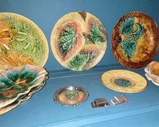 Majolica Plates Estrusan and Orhers