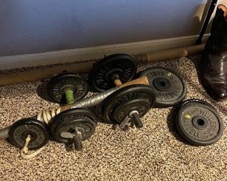 Vintage Weider Weights Set