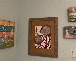 Sun Sea Beach Wood Wall Decoration