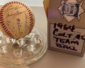 1964 Houston Colt 45’s Signed Base Ball
