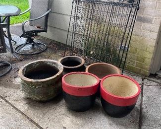 large decorative planters, decorative gates