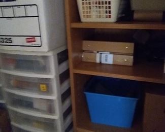 Just part of the bins of cool stuff in the craft room