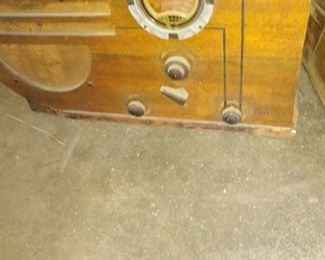 One of three antique radios definitely projects