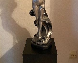 27” HIGH /HAND CAST / STRETCHING GRACEFULLY 