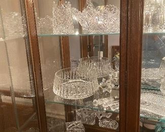 LARGE COLLECTION OF WATERFORD INCLUDING A WATERFORD MENORAH AND TWO GLASS SLIPPERS 