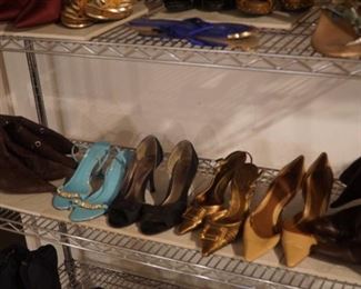 Women's shoes, boots, and flip flops  BORN, Nine West, Guess, BCBG, Reba, Audrey Brooke, Anne Klein, Mossimo, Enzo, Angiolini   Mainly size 7.5-8