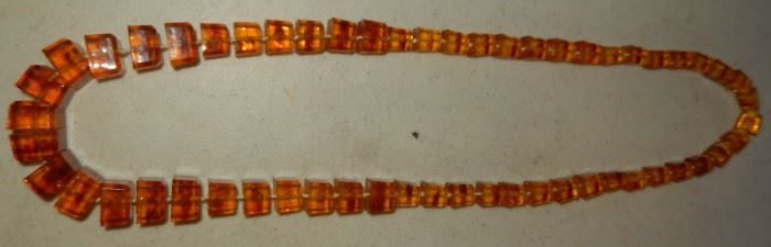 Large Amber Necklace - Detail