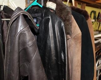 Leather coats (small and medium)
