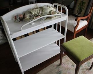 Baby changing table, stool, nice chair