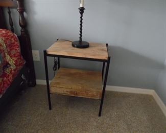 Wood/Metal Side Table