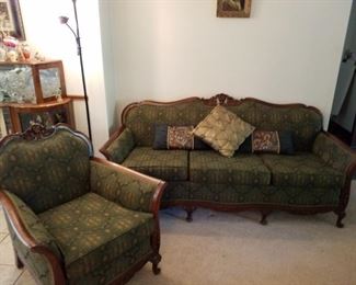 Parlor sofa and chair 