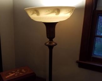 Antique standing lamp