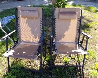 2 outside chairs