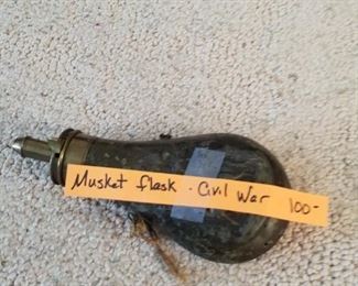 Musket flask, Civil War