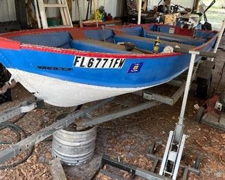 Bass boat with trailer