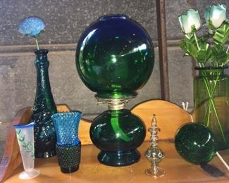 Blue & Green Candles