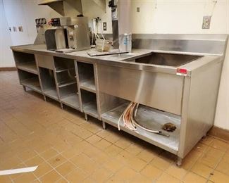 11.5ft Prep Station With Hand Sink