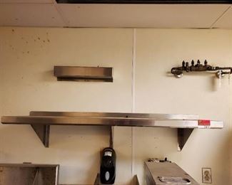 56in Stainless Wall Shelf