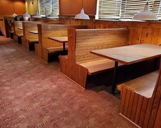 (5) Booths With Tables