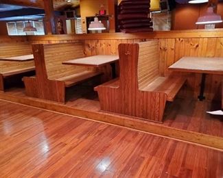 (3) Booths With Tables