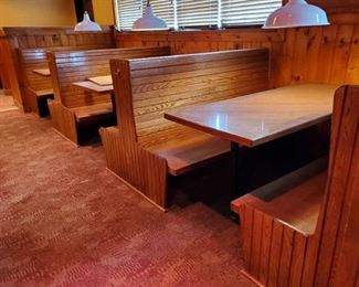 (3) Booths With Tables
