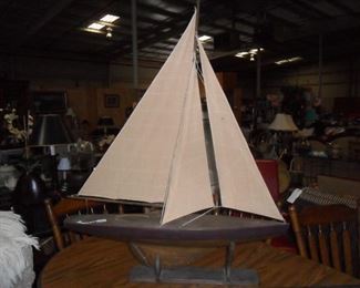 Large sail boat decor