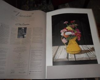 Zinnias signed by Bob Timberlake