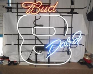 Bud Dale Jr neon sign