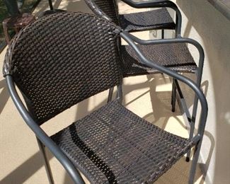 3 counter height outdoor chairs