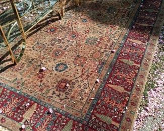 Vintage wool area rug woven &600