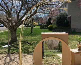 Gold light $200 
Lea split bamboo bedroom set including dresser $650