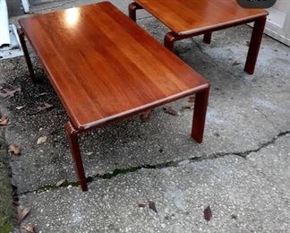 Sun vintage mid century teak coffee table set
$600
$300