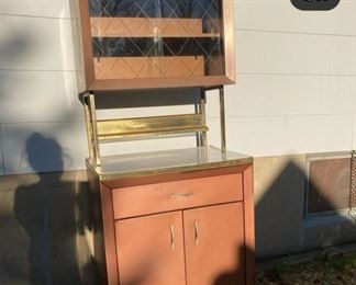 Vintage kitchen cabinet rare to find $300