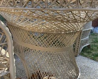 Russel Woodard spun fiberglass patio set $1200