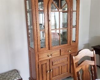 Oak hutch
