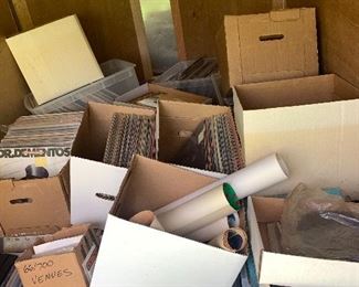 Boxes and Boxes of Albums to unpack... more pics coming soon. 