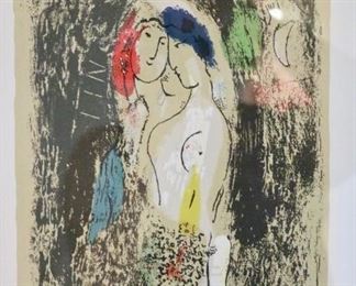 Marc Chagall "Lovers in Grey"