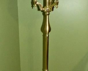 One of Two QUALITY brass floor lamps