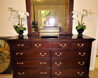 Dresser with Mirror (Part of Queen Bedroom Suite)