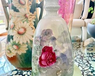 23. Porcelain Rose Vase (12")