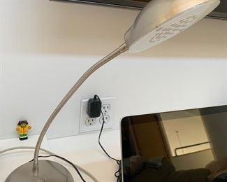 51. Brushed Chrome Desk Lamp (17")