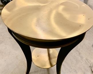 86. Brushed Brass Accent Table (16" x 20")