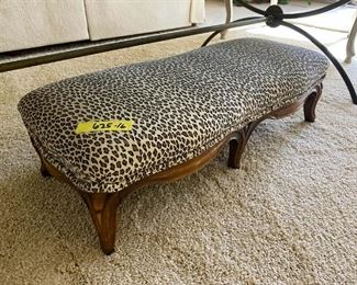 leopard foot stool