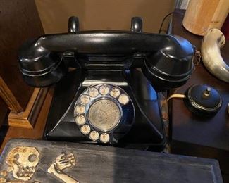 antique telephone