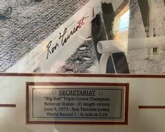 Secretariat signed picture