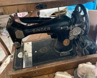 antique Singer sewing machine