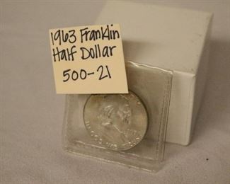 1963 Franklin 1/2 dollar