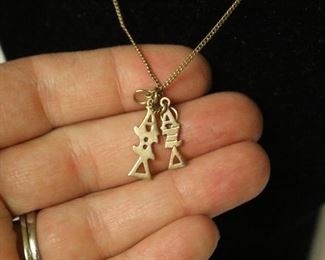 10k sorority pins - Alpha Kappa Delta/Alpha Xi Delta