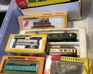 Bachman/Fleischmann HO Scale Electric Train Set.