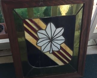 Oak Leaf Cluster Stained Glass